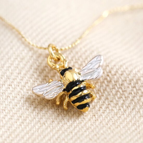 Enamel Bee Necklace