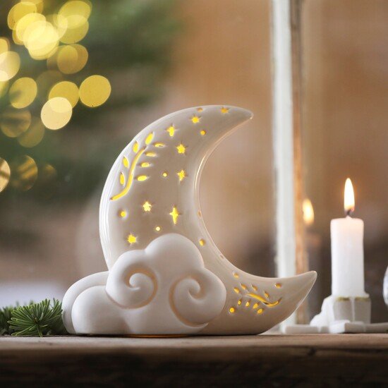 CERAMIC CELESTIAL MOON LIGHT
