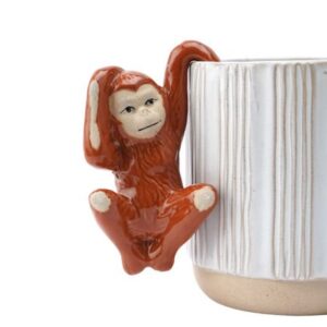 CERAMIC MONKEY PLANTER