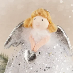 Christmas Angel Tree Topper - Silver