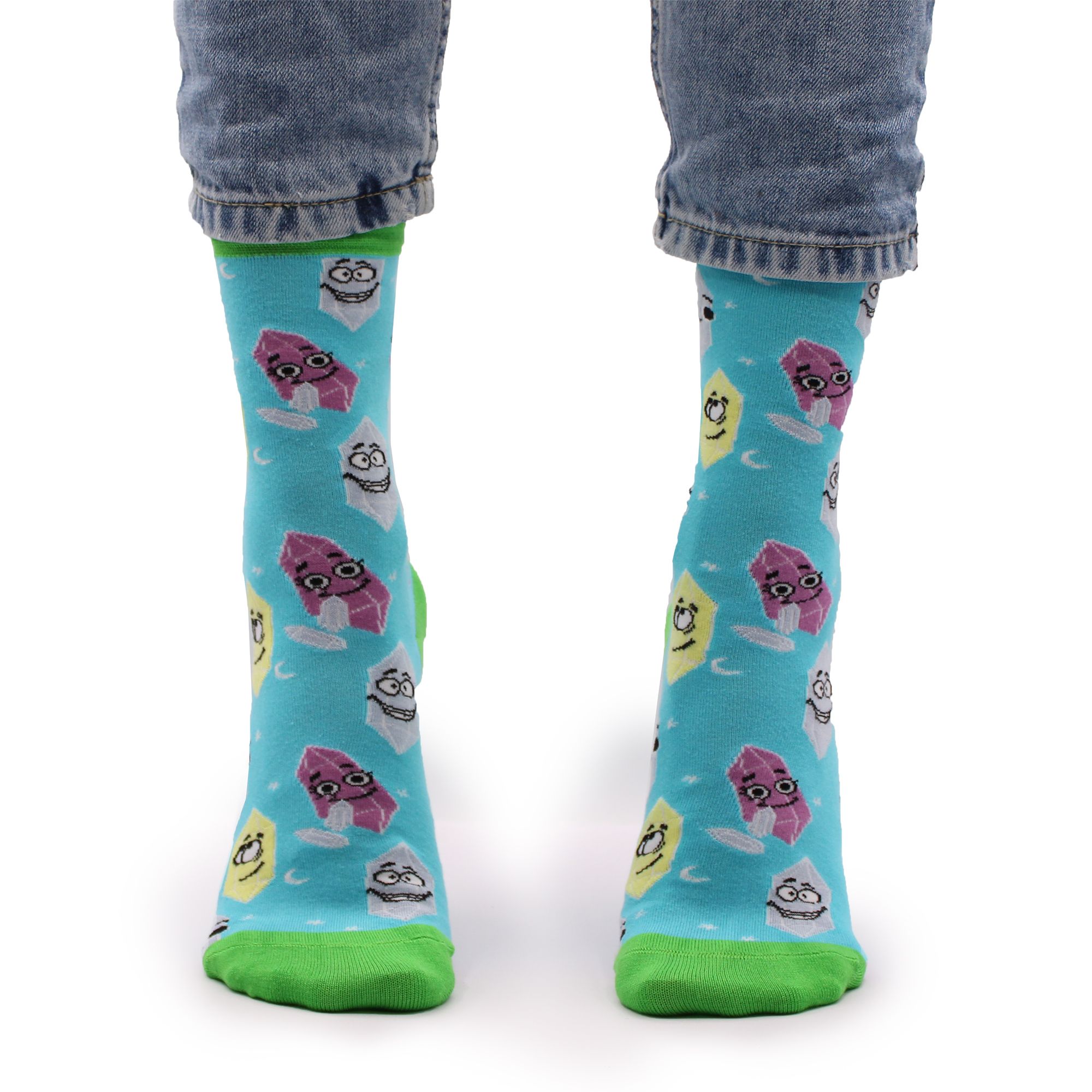 Hop Hare Bamboo Socks M/L - Lucky Gemstones - Image 2
