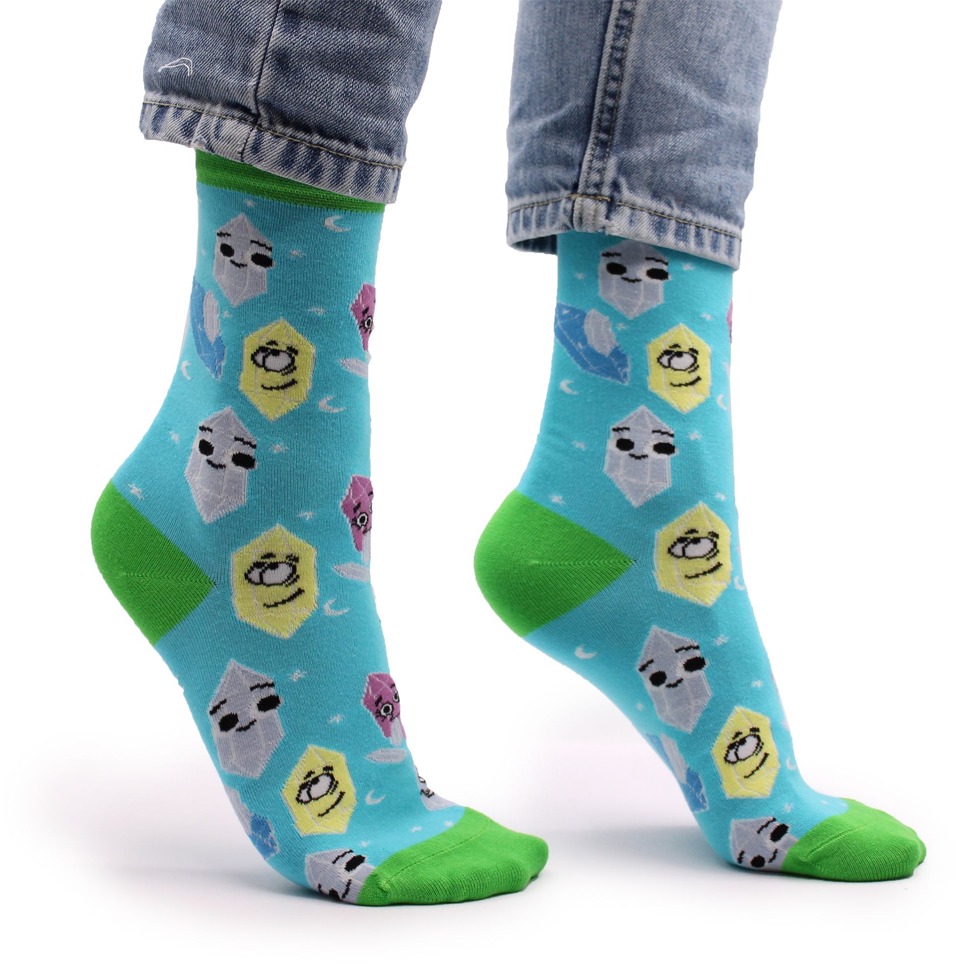 Hop Hare Bamboo Socks M/L - Lucky Gemstones - Image 4