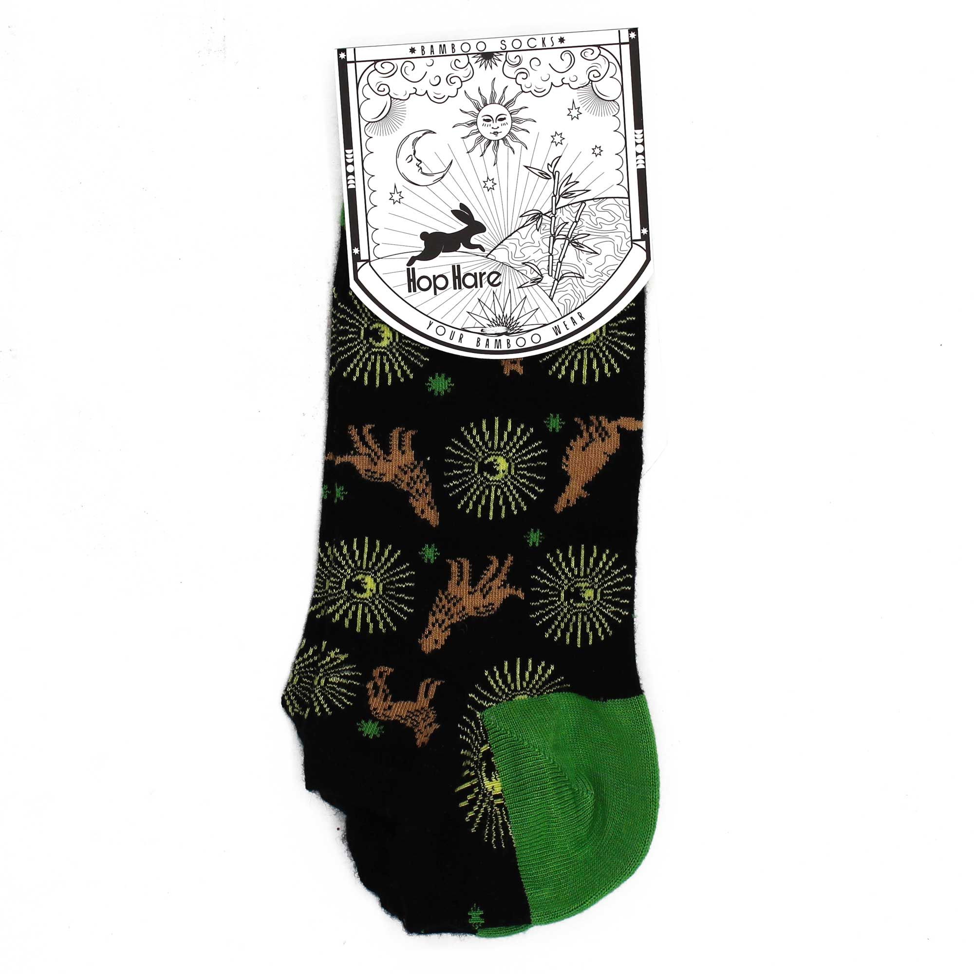 S/M Hop Hare Bamboo Socks Low (3.5-6.5) - Moonlight Wolfs - Image 2