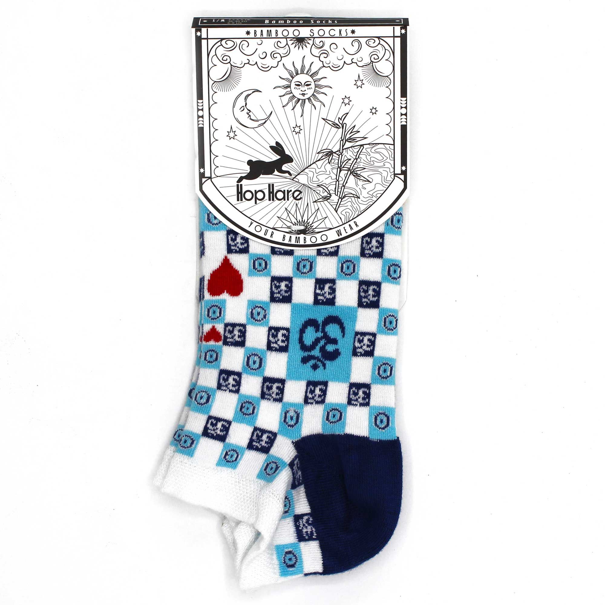 M/L Hop Hare Bamboo Socks Low (7.5-11.5) - Ohm Evil Eye - Image 2