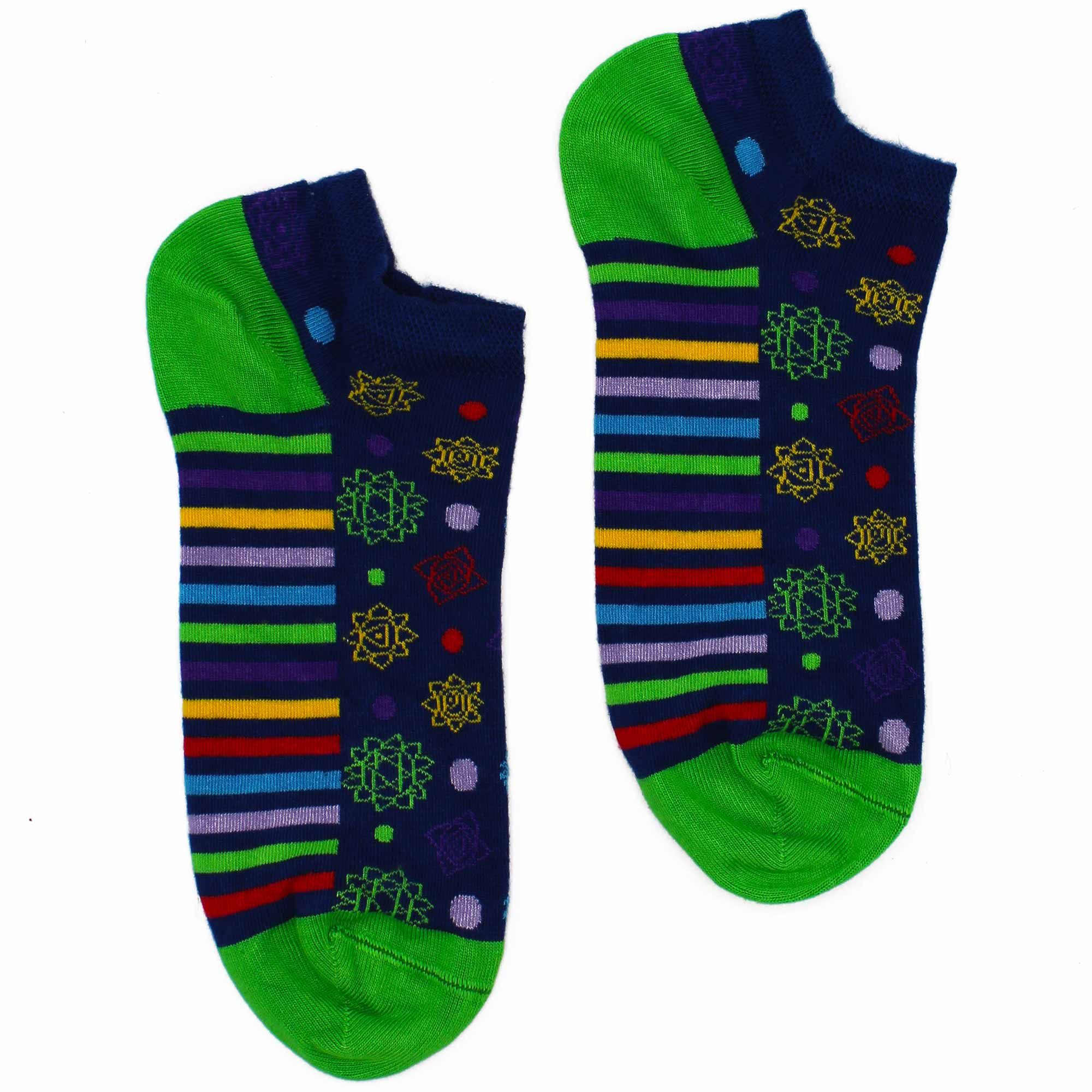 S/M Hop Hare Bamboo Socks Low (3.5-6.5) - 7 Chakra - Image 2