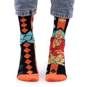Hop Hare Bamboo Socks S/M - Blue Buddha & Lotus 