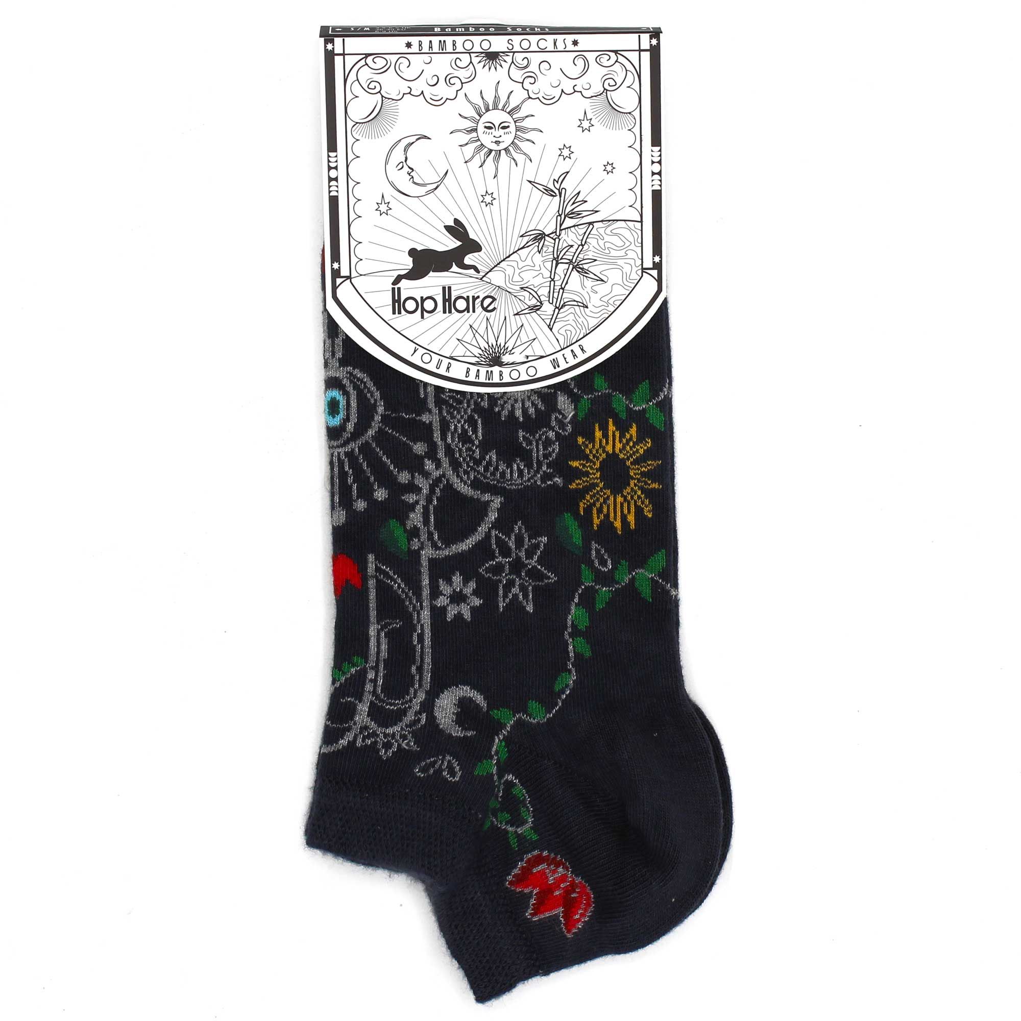 M/L Hop Hare Bamboo Socks Low (7.5-11.5) - Hamsa - Image 2