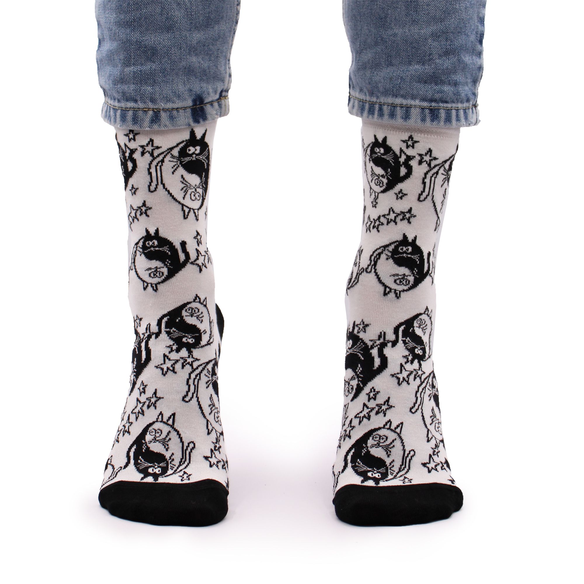 Hop Hare Bamboo Socks S/M - Ying Yang - Image 7