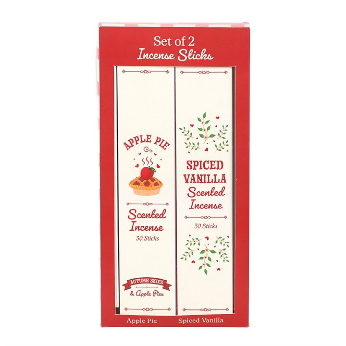 Set of 2 Apple Pie and Spiced Vanilla Incense Stick Packs - Image 2