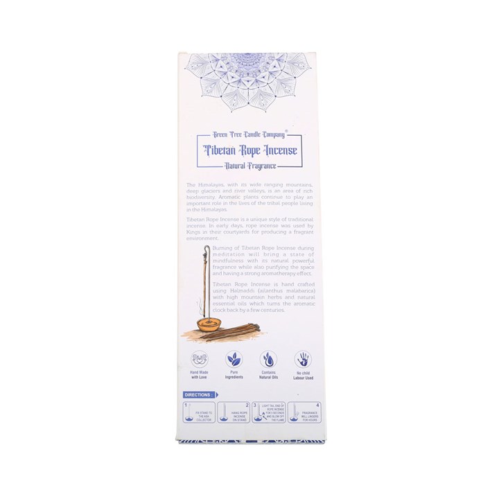Himalayan Herbs Tibetan Rope Incense with Holder - Image 5