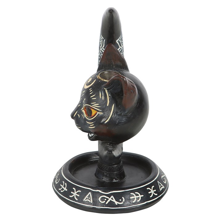 Black Cat Moon Backflow Incense Burner - Image 4