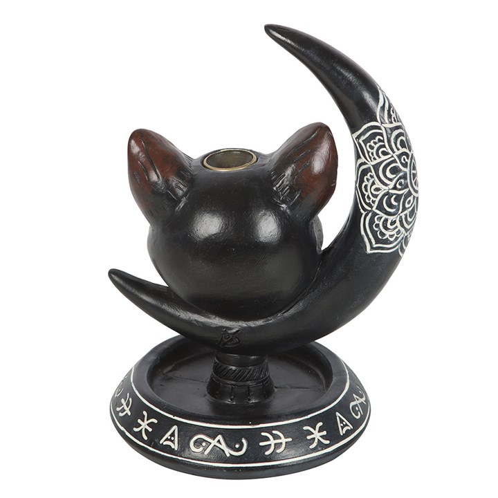 Black Cat Moon Backflow Incense Burner - Image 5