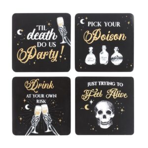 Til Death Do Us Party Set Of 4 Coasters