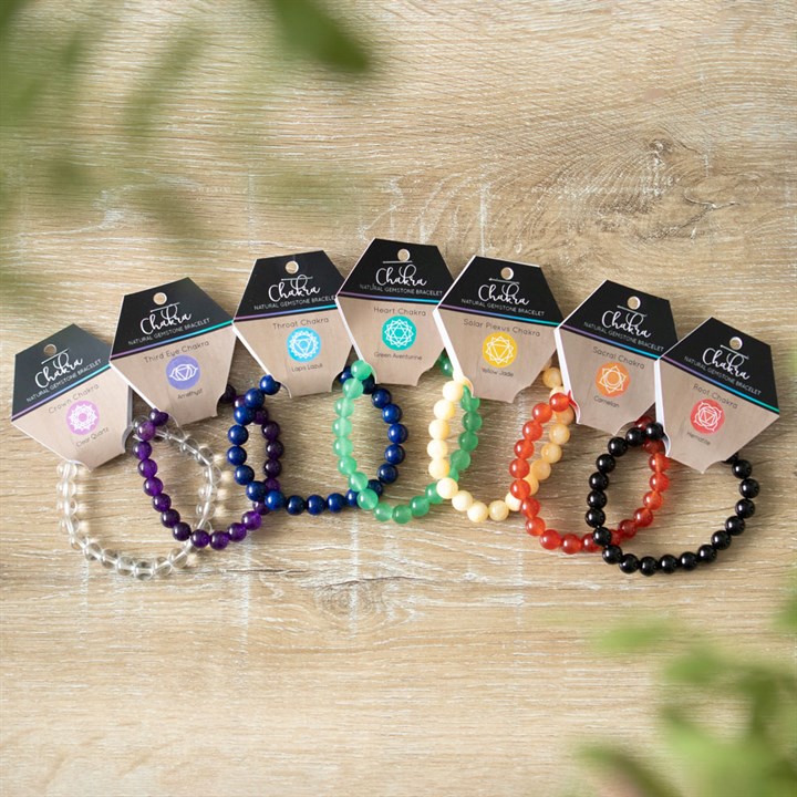 Crown Chakra Clear Quartz Gemstone Bracelet - Image 5
