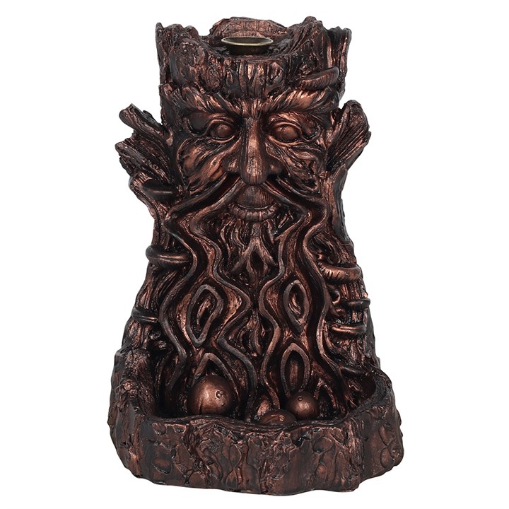 Bronze Effect Tree Man Backflow Incense Burner - Image 2