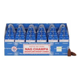 Set of 6 Nag Champa Backflow Dhoop Cones by Satya (6/30)