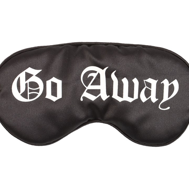 Go Away Gothic Satin Sleep Mask - Image 2