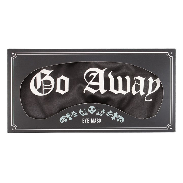 Go Away Gothic Satin Sleep Mask - Image 4