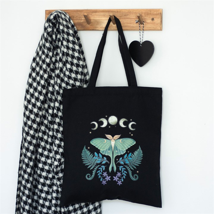 *Dark Forest Luna Moth Polycotton Tote Bag (6/24) - Image 4