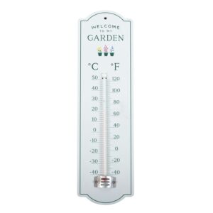 Welcome to My Garden Wall Thermometer