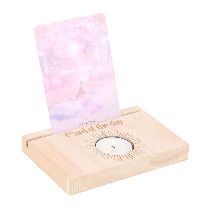 Natural Card of the Day Tarot Card Stand Tealight Holder - Image 2