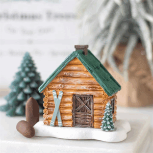 Cabin Ski Chalet Incense Cone Holder