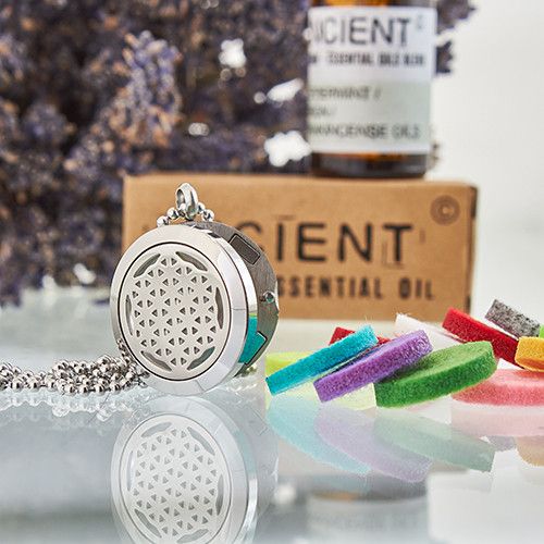 Aromatherapy Diffuser Necklace - Flower of Life 25mm - Image 4