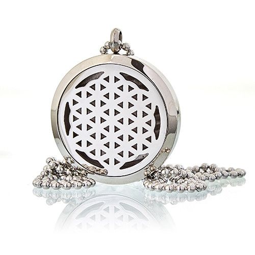 Aromatherapy Diffuser Necklace - Flower of Life 30mm - Image 5