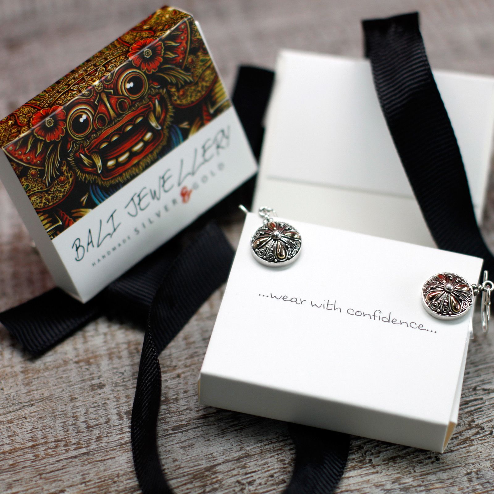 Silver & Gold Earring - Hamsa - Image 8