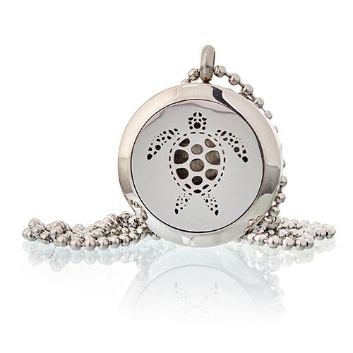 Aromatherapy Diffuser Necklace - Turtle 25mm - Image 2